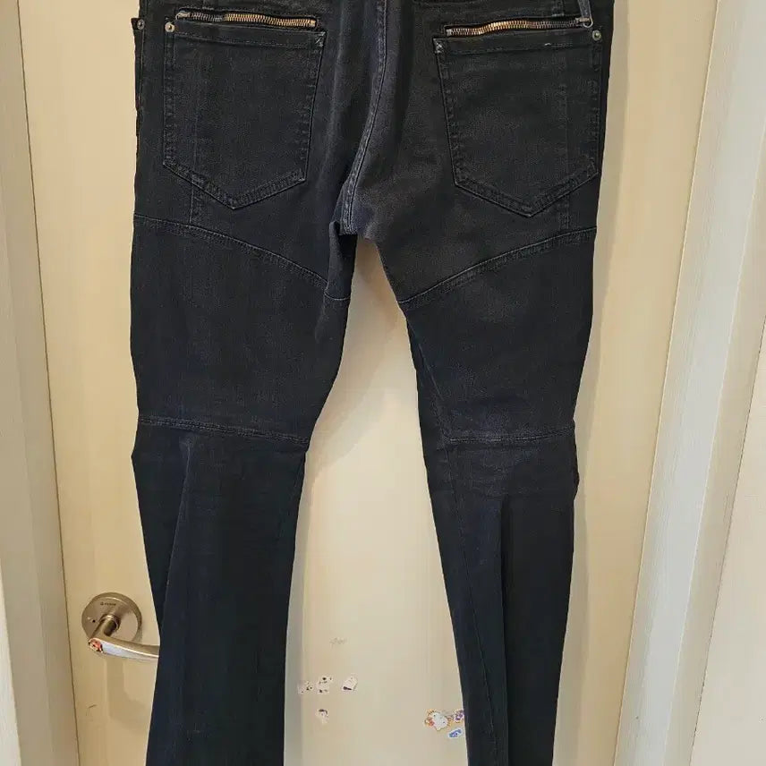 [SOLD OUT] 디스퀘어드 디퀘 블랙 바이커 블랙진 50