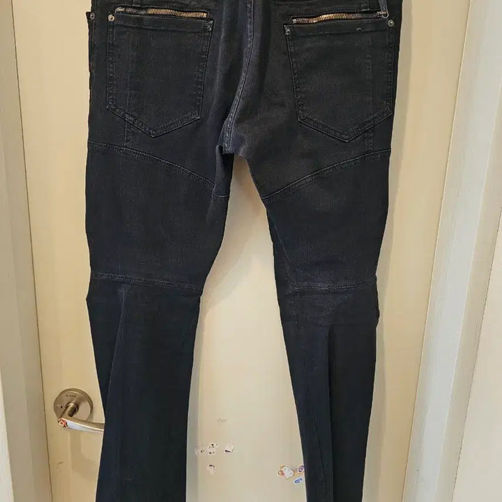 [SOLD OUT] 디스퀘어드 디퀘 블랙 바이커 블랙진 50