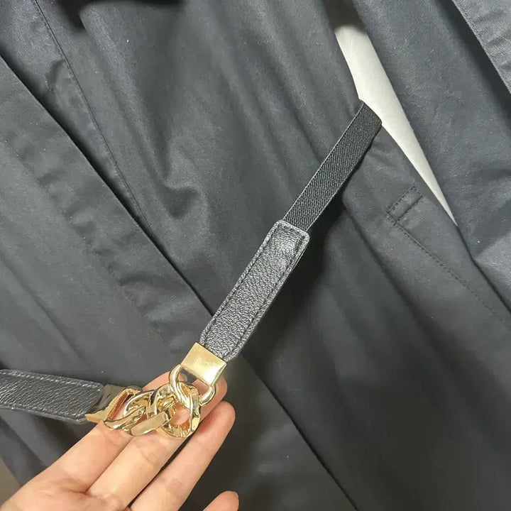 [BUNJANG] Missha Belted Long Trench Coat / 미샤22 절개 벨티드 롱 트렌치코트