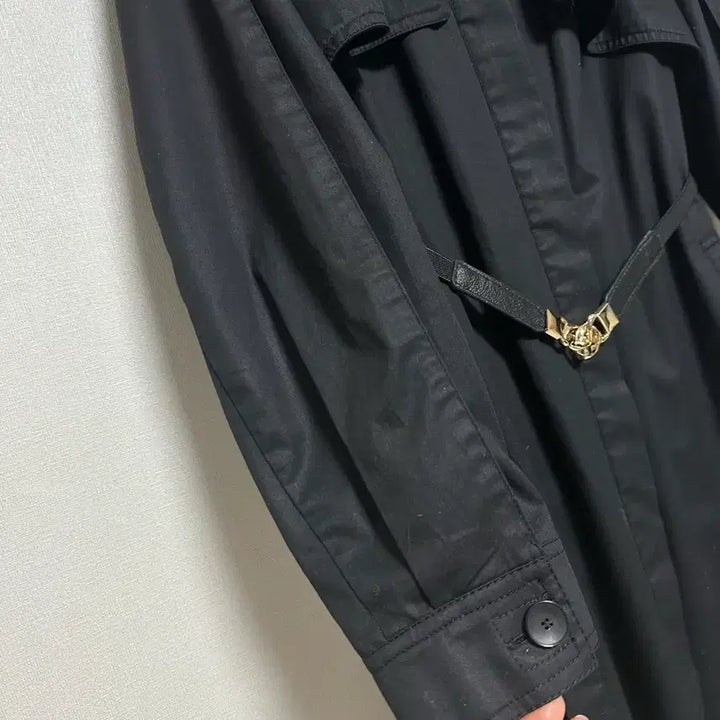 [BUNJANG] Missha Belted Long Trench Coat / 미샤22 절개 벨티드 롱 트렌치코트