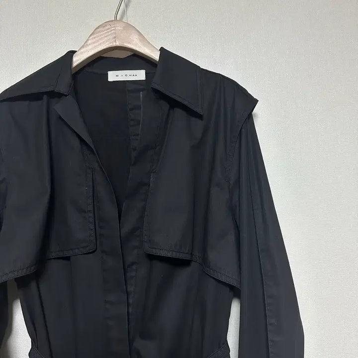 [BUNJANG] Missha Belted Long Trench Coat / 미샤22 절개 벨티드 롱 트렌치코트