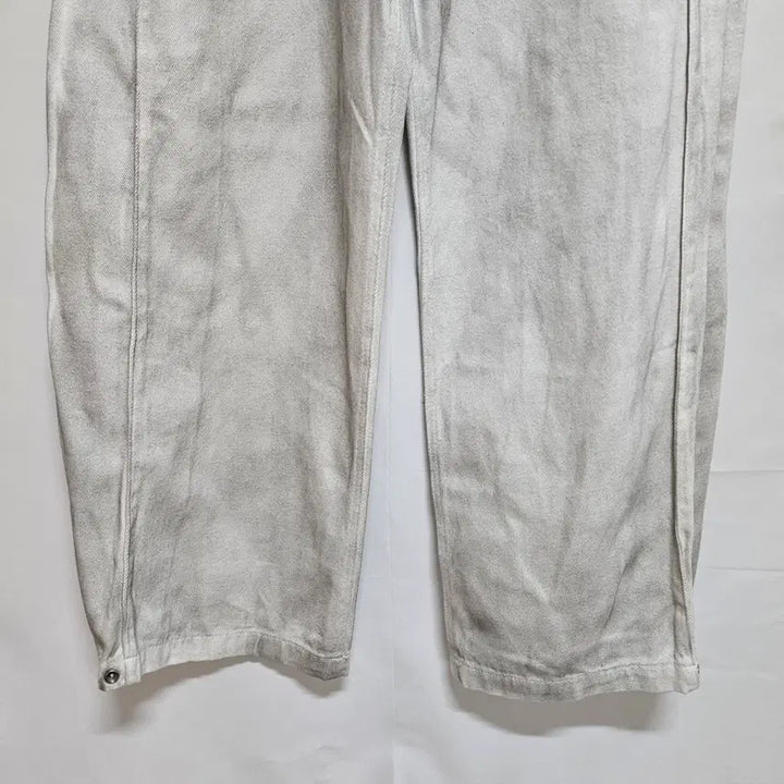 [BUNJANG] DNSR Dirty White Denim Pants Size S (29) / DNSR 사이드 버튼 더티드 화이트 데님팬츠 29