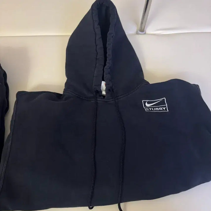 [BUNJANG] Nike Stussy Black Sweat Set / 나투시 후드 바지 블랙 스웻셋업