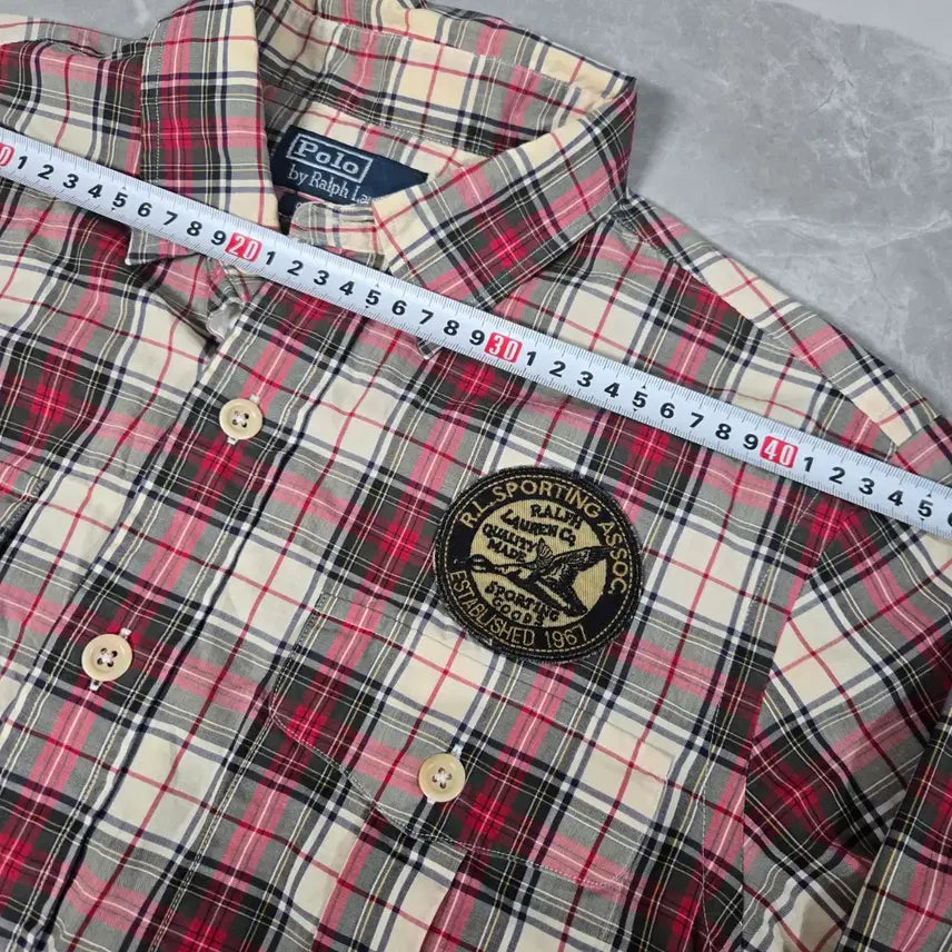 [BUNJANG] Polo Ralph Lauren Red Check Shirt / 폴로 랄프로렌 레드 체크 셔츠
