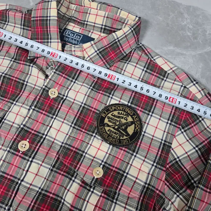 [BUNJANG] Polo Ralph Lauren Red Check Shirt / 폴로 랄프로렌 레드 체크 셔츠