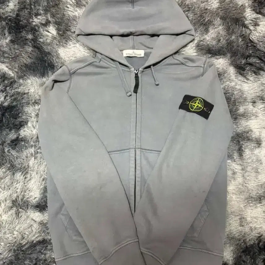 [BUNJANG] Stone Island Hooded Zip-Up Sweatshirt Size S / {정품/S사이즈} 스톤아일랜드 후드집업