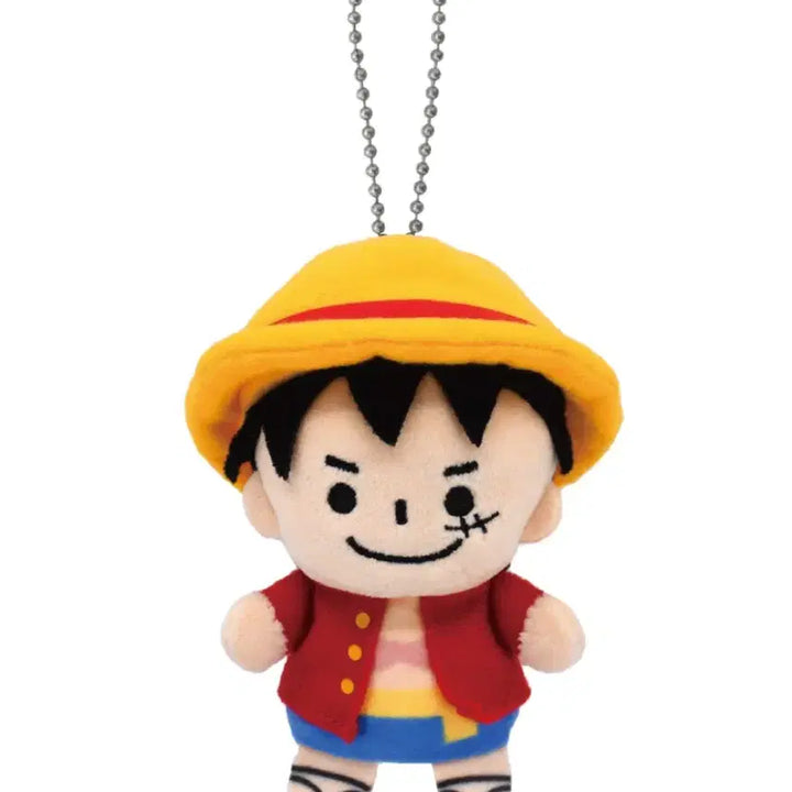 [BUNJANG] One Piece Base Shop Luffy Ubinui Doll Keyring / 원피스 베이스샵 한정 루피 유비누이 인형 키링