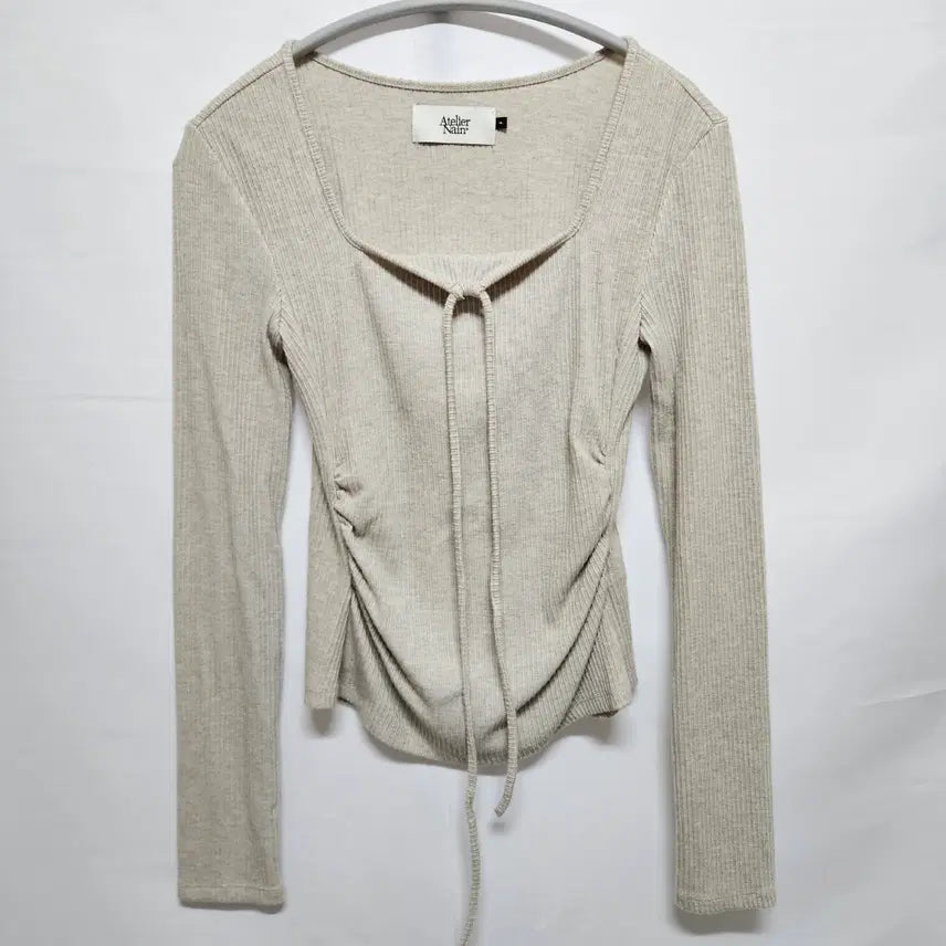 [BUNJANG] Atelier Nine Shirring Knit Top / 아틀리에나인 셔링 니트 F