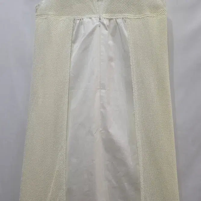 [BUNJANG] Fendi Ivory Mesh Layered Midi Dress / (정품)펜디 아이보리 메쉬 레이어드 원피스 66_매장판