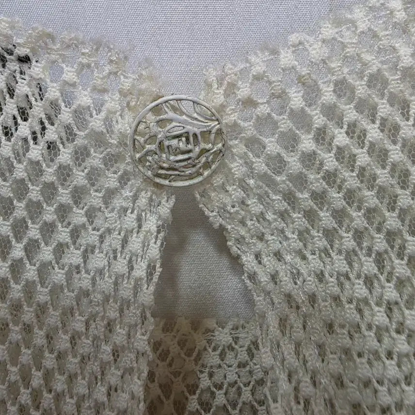 [BUNJANG] Fendi Ivory Mesh Layered Midi Dress / (정품)펜디 아이보리 메쉬 레이어드 원피스 66_매장판