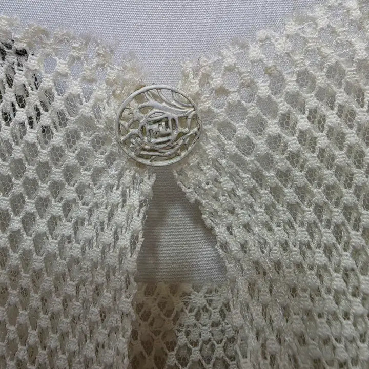 [BUNJANG] Fendi Ivory Mesh Layered Midi Dress / (정품)펜디 아이보리 메쉬 레이어드 원피스 66_매장판