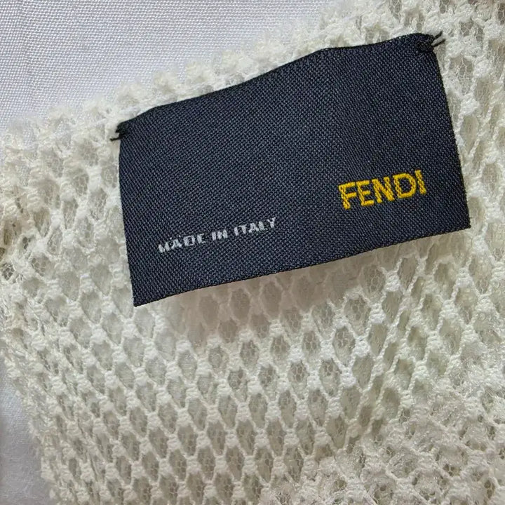 [BUNJANG] Fendi Ivory Mesh Layered Midi Dress / (정품)펜디 아이보리 메쉬 레이어드 원피스 66_매장판