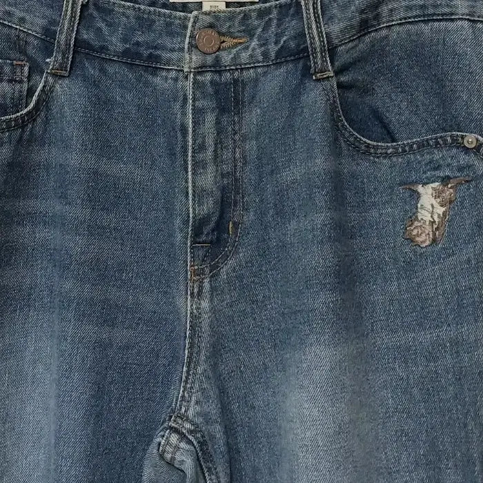 [BUNJANG] Thursday Island Cropped Denim Pants 30 inch / 썰스데이아일랜드 8부 크롭 데님 팬츠 30인치