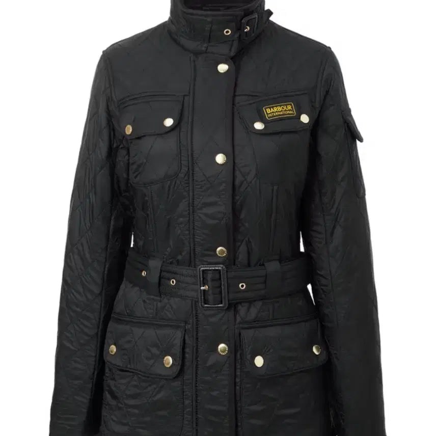 [BUNJANG] Barbour International Polar Quilted Jacket Black / 바버 인터내셔널 폴라 퀼팅 자켓 블랙