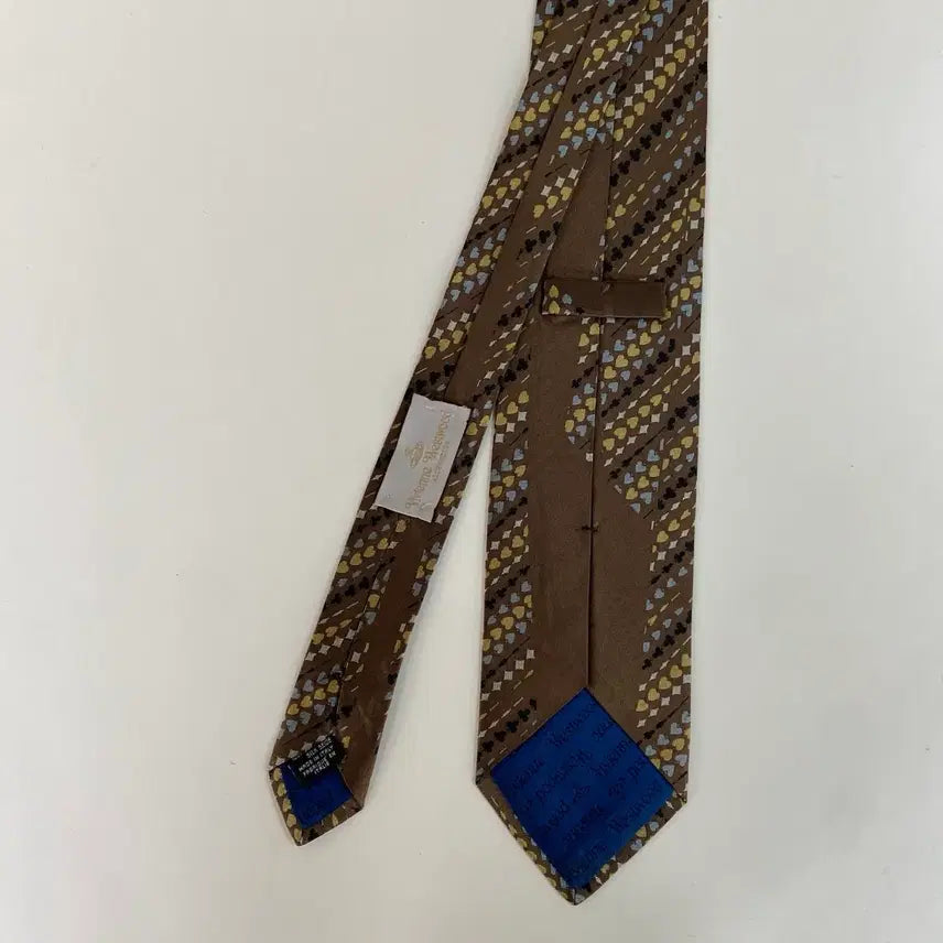 [BUNJANG] Vivienne Westwood Simple Logo Silk Necktie / 비비안웨스트우드 심플로고 정품 명품 넥타이(Vivienne)8.4cm