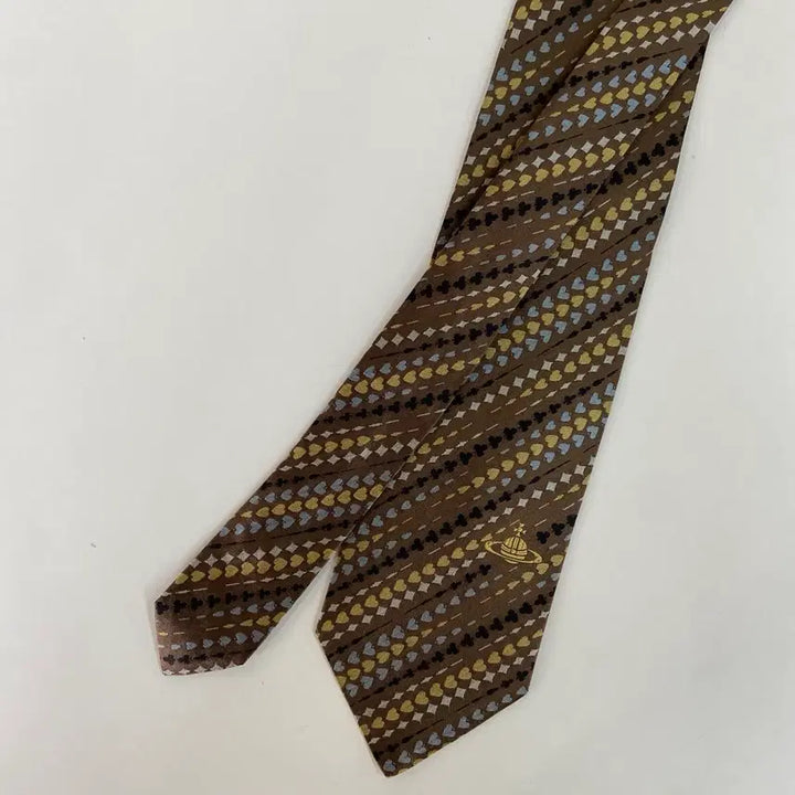[BUNJANG] Vivienne Westwood Simple Logo Silk Necktie / 비비안웨스트우드 심플로고 정품 명품 넥타이(Vivienne)8.4cm