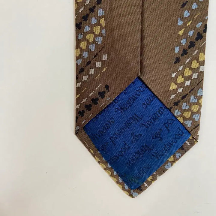 [BUNJANG] Vivienne Westwood Simple Logo Silk Necktie / 비비안웨스트우드 심플로고 정품 명품 넥타이(Vivienne)8.4cm