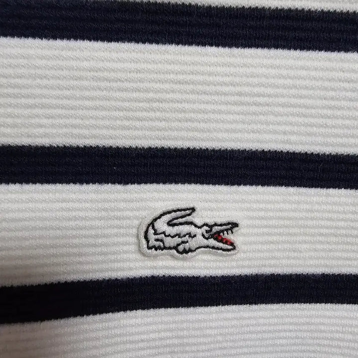 [BUNJANG] Lacoste Live Pink Stripe Long Sleeve T-shirt / [XS] 라코스테 라이브 핑크 배색 스트라이프 긴팔 티셔츠 (TF7297