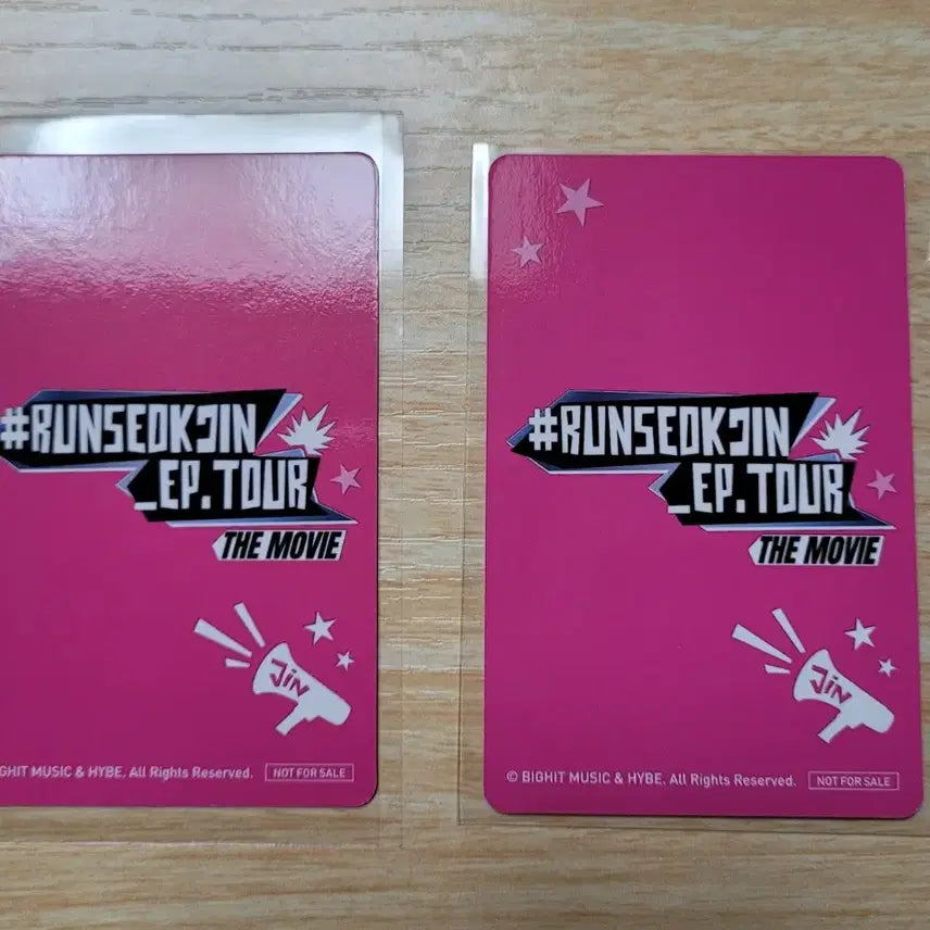 [BUNJANG] BTS Jin Run Movie Japan POB Photocard / 런석진 무비 일본 무비치케 특전 포카