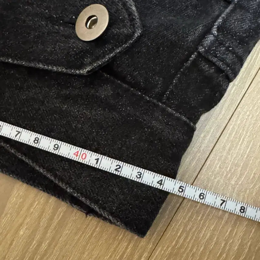 [BUNJANG] IFeellucky Bootcut Skirt Denim Pants - Black / [L] IFeellucky 아이필럭키 부츠컷 스커트 데님팬츠 블랙