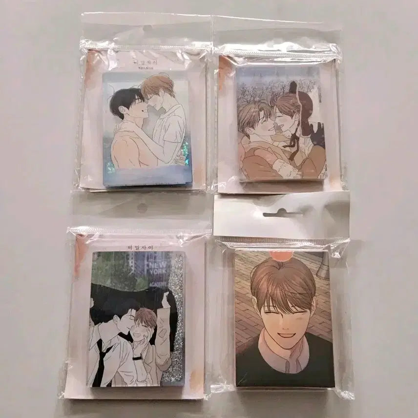 [BUNJANG] Toonique Secret Relationship Water Glitter Trump Card Bundle Set / 웹툰 비밀사이 투니크 콜라보 카페 워터글리터 트럼프카드 일괄