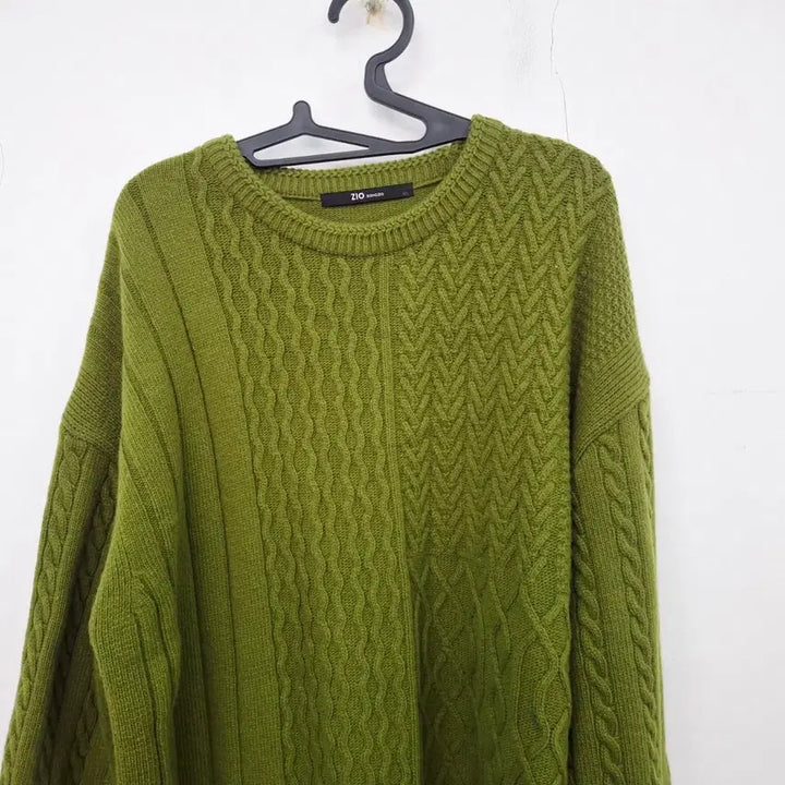 [BUNJANG] ZIOSONGZIO Cable Knit Sweater / 지오송지오 22 남성 케이블 니트 꽈배기 스웨터 105