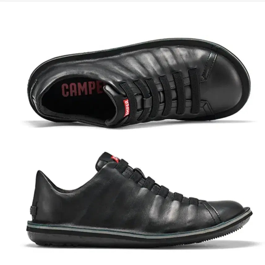 [BUNJANG] Camper Beetle Black Leather Sneakers EU 41 (US 8.5) / 캠퍼 남성 스니커즈 비틀 블랙 EU 41(나이키 기준 265)새제품