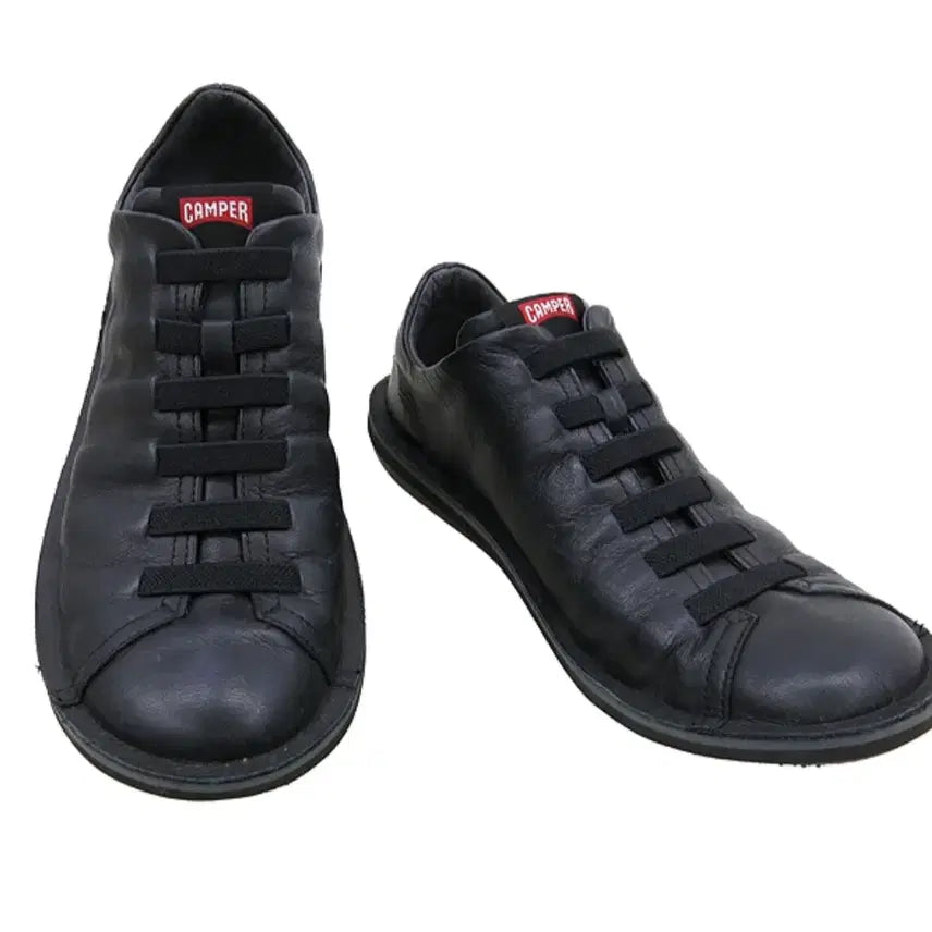 [BUNJANG] Camper Beetle Black Leather Sneakers EU 41 (US 8.5) / 캠퍼 남성 스니커즈 비틀 블랙 EU 41(나이키 기준 265)새제품