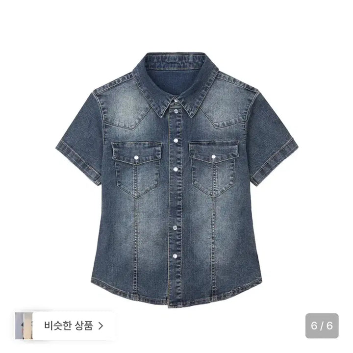 [SOLD OUT] 새상품 데케트 western slim denim short shirts