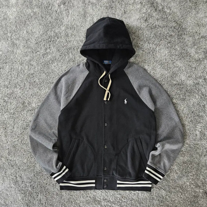 [BUNJANG] Polo Ralph Lauren Hooded Stadium Jacket / [무료배송] 폴로 랄프로렌 후드 스타디움 자켓