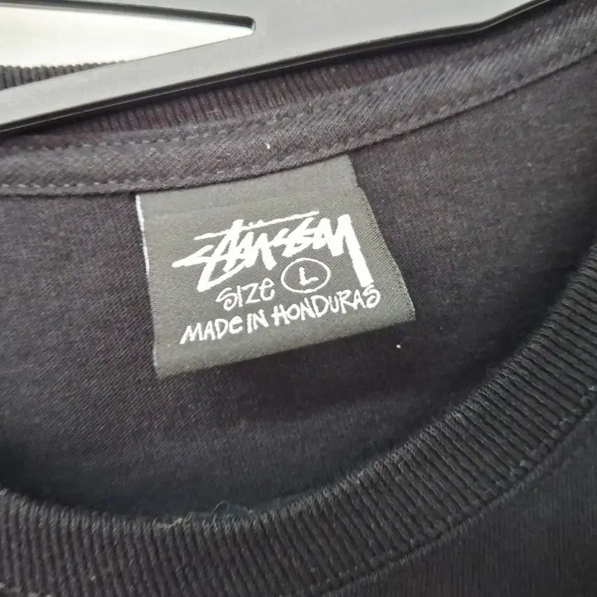 [BUNJANG] Stussy Landin Short Sleeve T-shirt - Black / 스투시 란딘 반팔 티셔츠 L 블랙