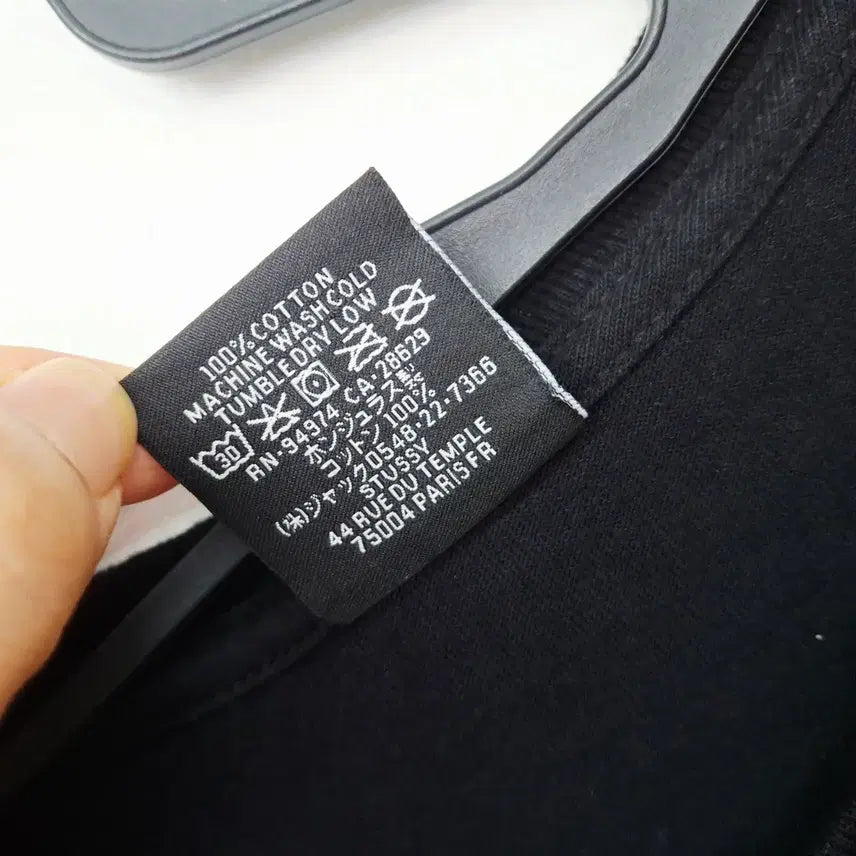 [BUNJANG] Stussy Landin Short Sleeve T-shirt - Black / 스투시 란딘 반팔 티셔츠 L 블랙