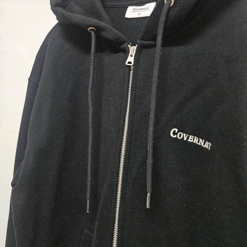 [BUNJANG] Covernat 2-Way Zipper Hoodie - Size M / 커버낫 2way 지퍼 후드 집업 M