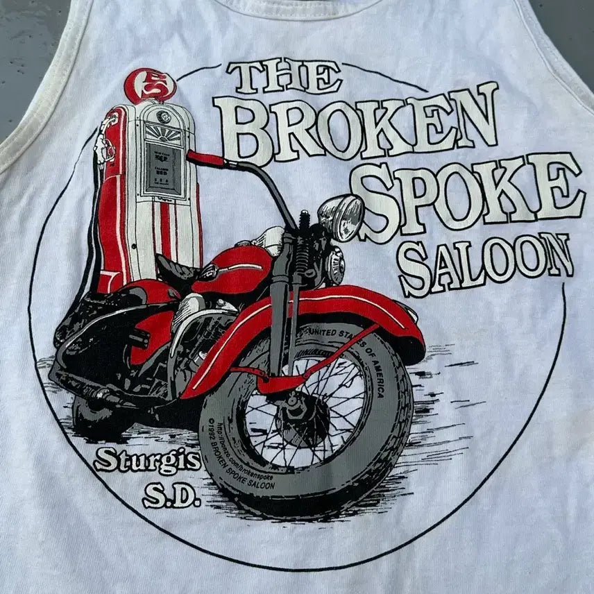 [BUNJANG] 90s Vintage Broken Spoke Saloon Graphic Tee / [빈티지] 90s Vintage Broken Saloon Tee