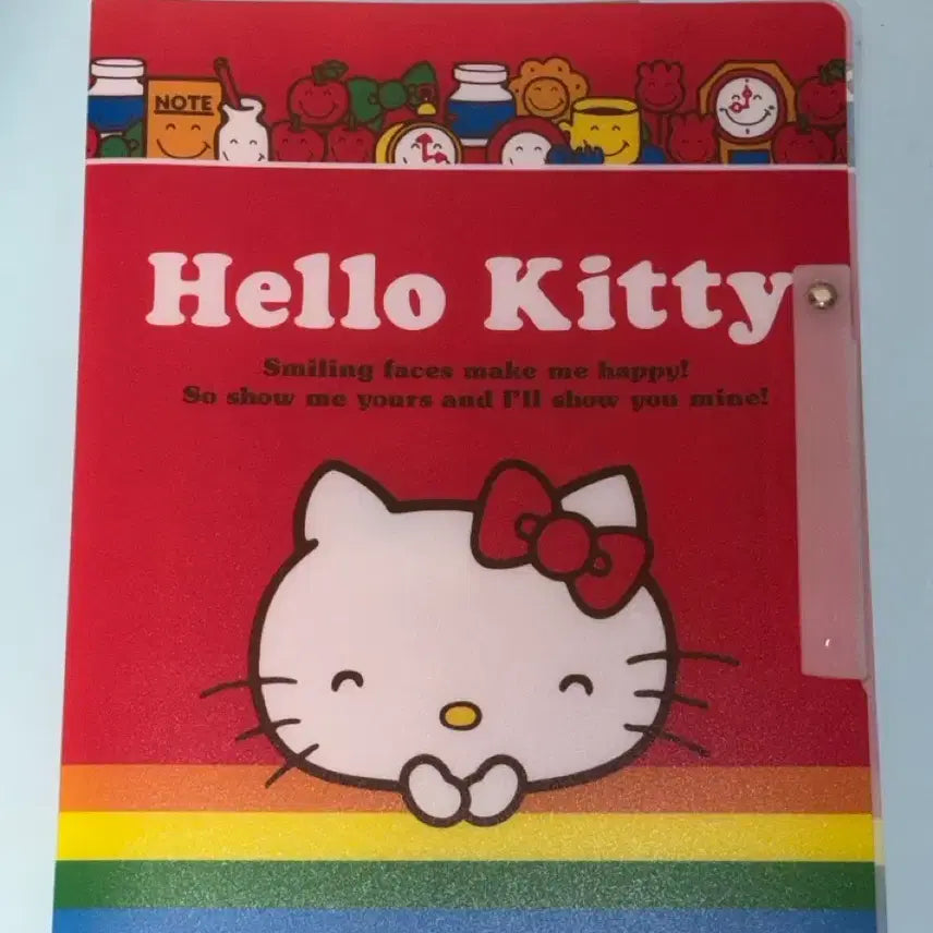 [BUNJANG] Sanrio Classic Kitty Double Clip File (Red) / 고전문구 고전키티 산리오 더블클립 파일 (레드)