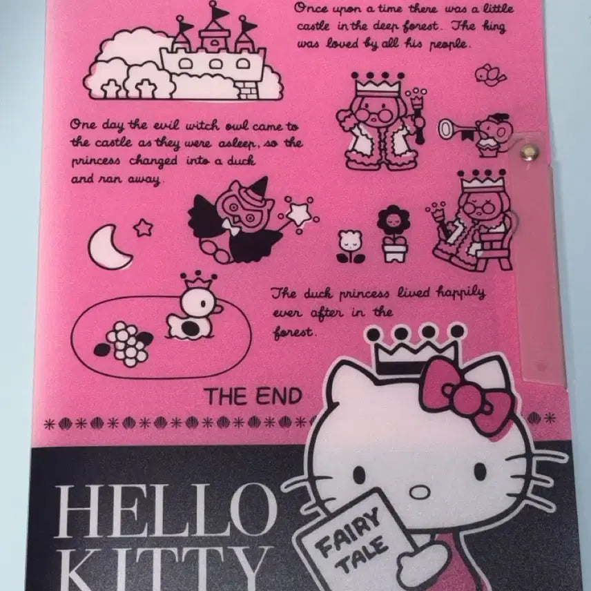 [BUNJANG] Sanrio Classic Kitty Double Clip File (Chocolate) / 고전문구 고전키티 산리오 더블클립 파일 (초코)