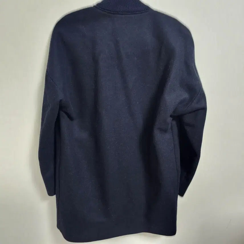 [BUNJANG] Lacoste L!VE Stadium Long Coat (Navy) / [정품/XS] 라코스테 라이브 여성 울 혼방 스타디움 롱 코트 (네이비)