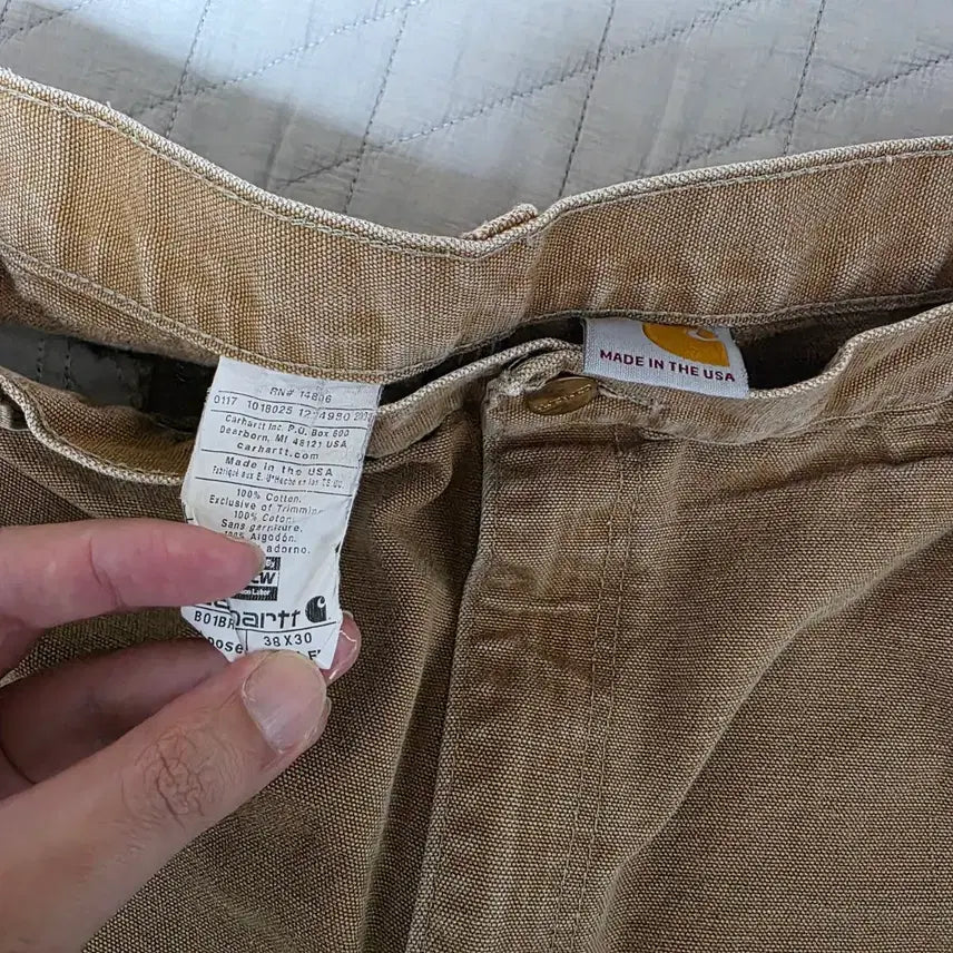 [BUNJANG] Carhartt B01 BRN Double Knee Work Pants / [38X30] 칼하트 더블니 B01 BRN 워크팬츠 쿨컨디션 T-7