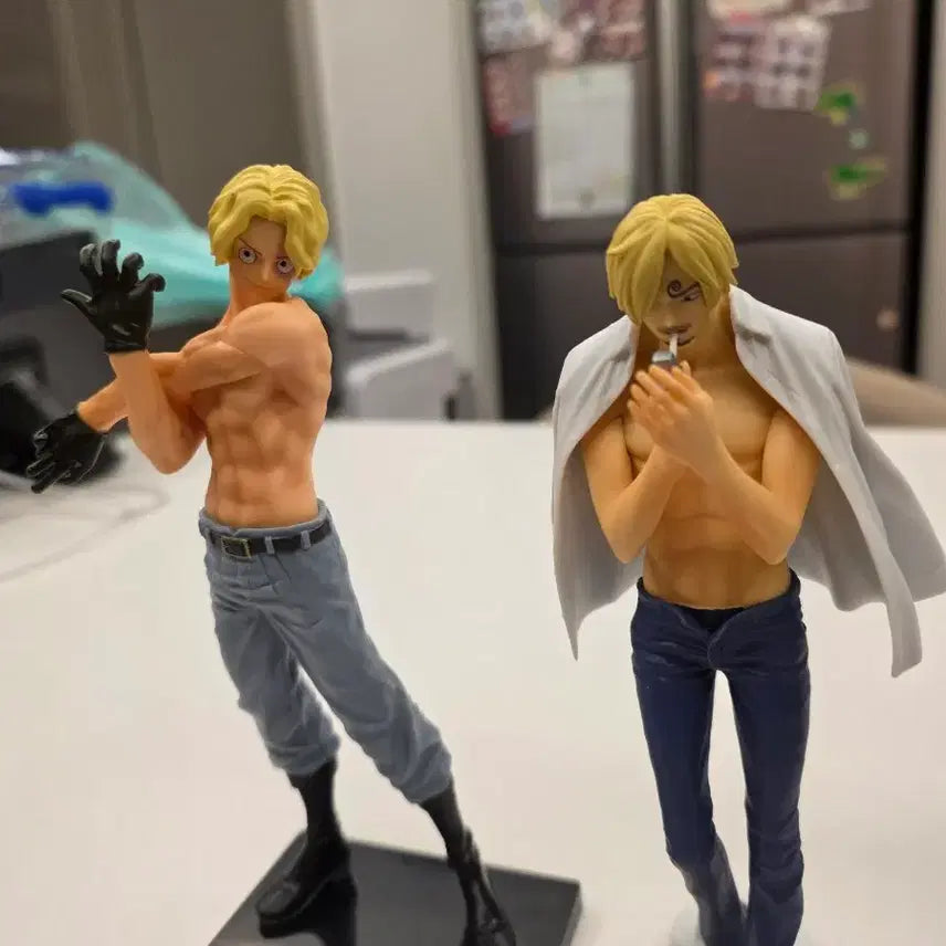 [BUNJANG] Naked Sanji &amp; Sabo Bundle Figure Set / 원피스) 네이키드 상디 사보 일괄 박스X