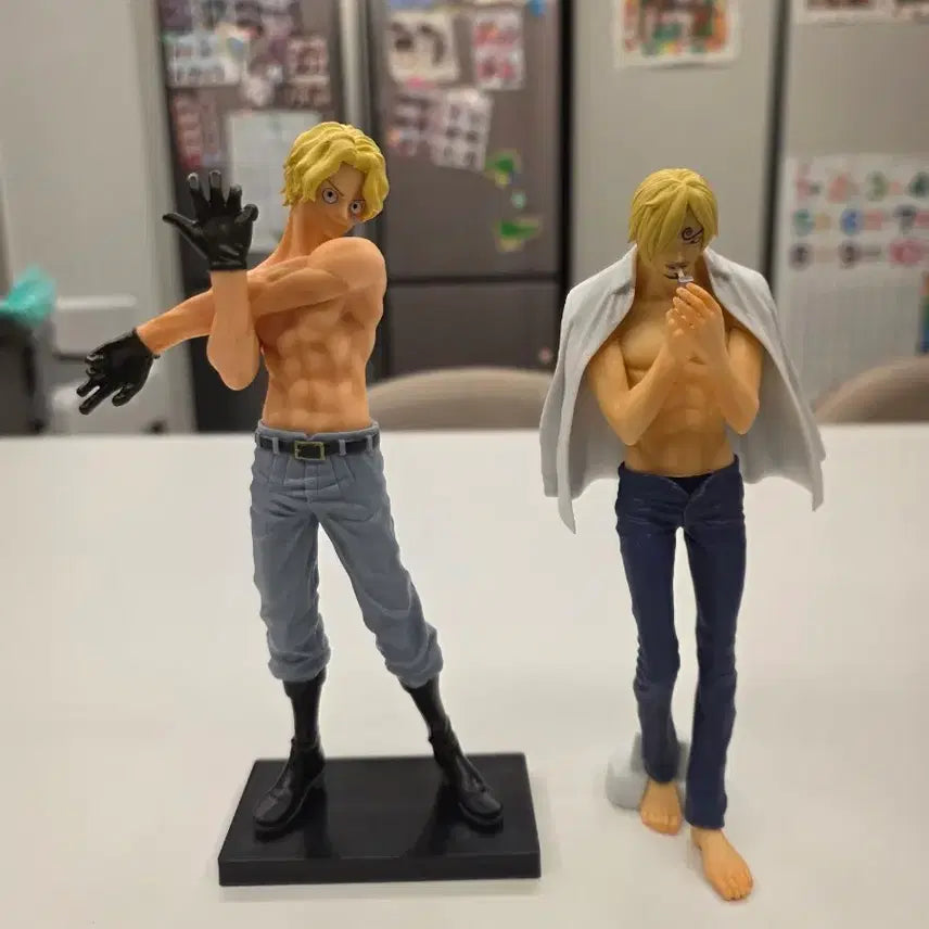 [BUNJANG] Naked Sanji &amp; Sabo Bundle Figure Set / 원피스) 네이키드 상디 사보 일괄 박스X
