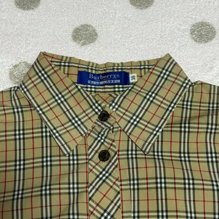 [BUNJANG] Burberry Blue Label Checkered Shirt / 버버리 블루라벨 체크셔츠