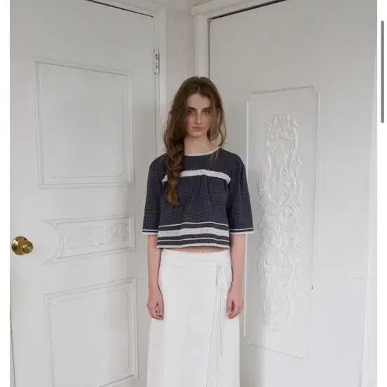 [BUNJANG] Sodingkibread 26SS Check Blouse / 쏘딩키브레드 26SS 체크블라우스
