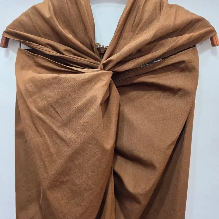 [BUNJANG] Max Mara Drape Detail Brown Skirt / (정품)막스마라 브라운 드레이핑 스커트