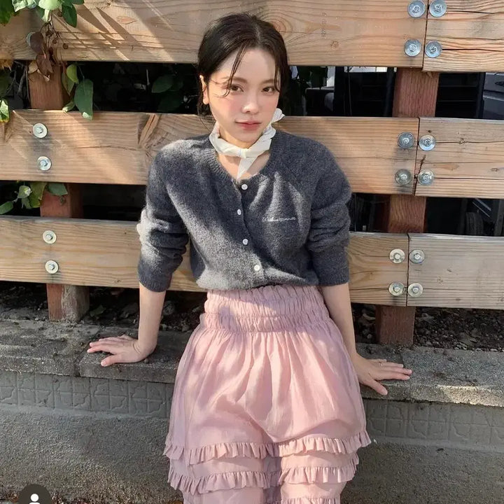 [BUNJANG] Without Summer Pink Cardigan / 위드아웃썸머 가디건 핑크