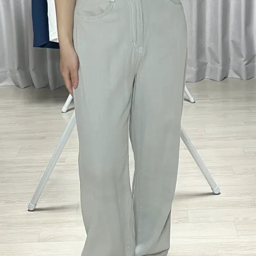 [BUNJANG] Summer Light Wash Semi-Wide Denim Pants / 여름 연청 세미와이드 데님 팬츠