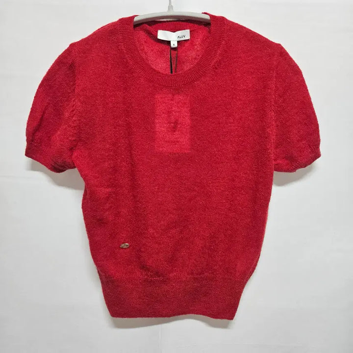 [BUNJANG] Aluv Baby Alpaca Knit Top / 에이루브 aluv 베이비 알파카 반팔 니트 S