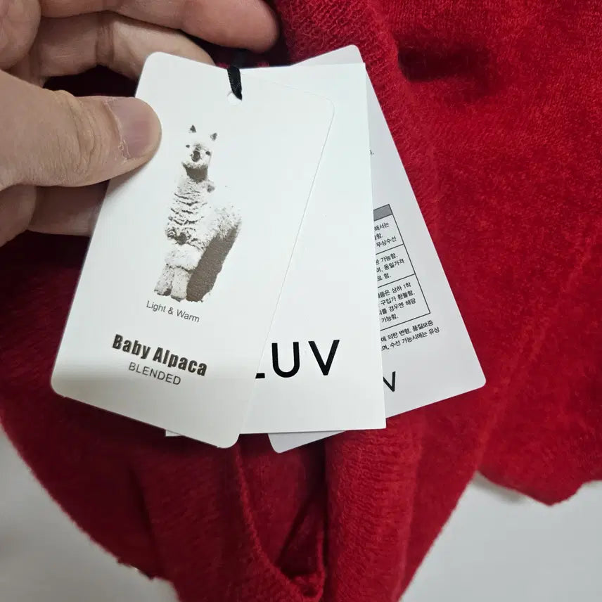 [BUNJANG] Aluv Baby Alpaca Knit Top / 에이루브 aluv 베이비 알파카 반팔 니트 S