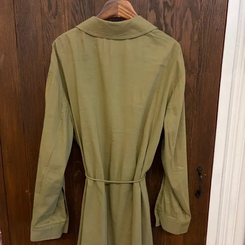 [BUNJANG] Theory Linen Blend Shirt Jacket / 띠어리 정품 카키 린넨혼방 셔츠형 자켓