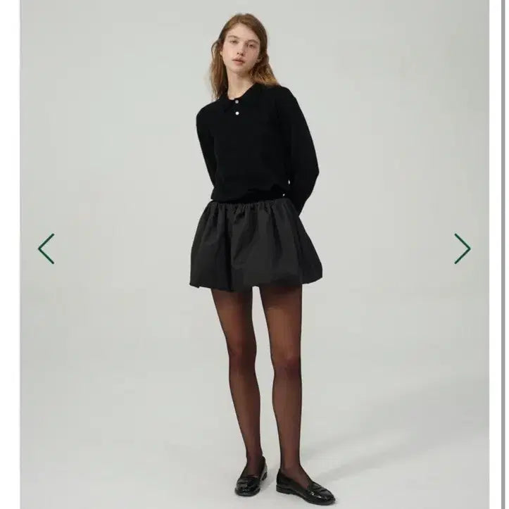 [BUNJANG] Thebarnett Winkle Padded Skirt Black / 더바넷 윙클 패디드 스커트 블랙 (새제품)