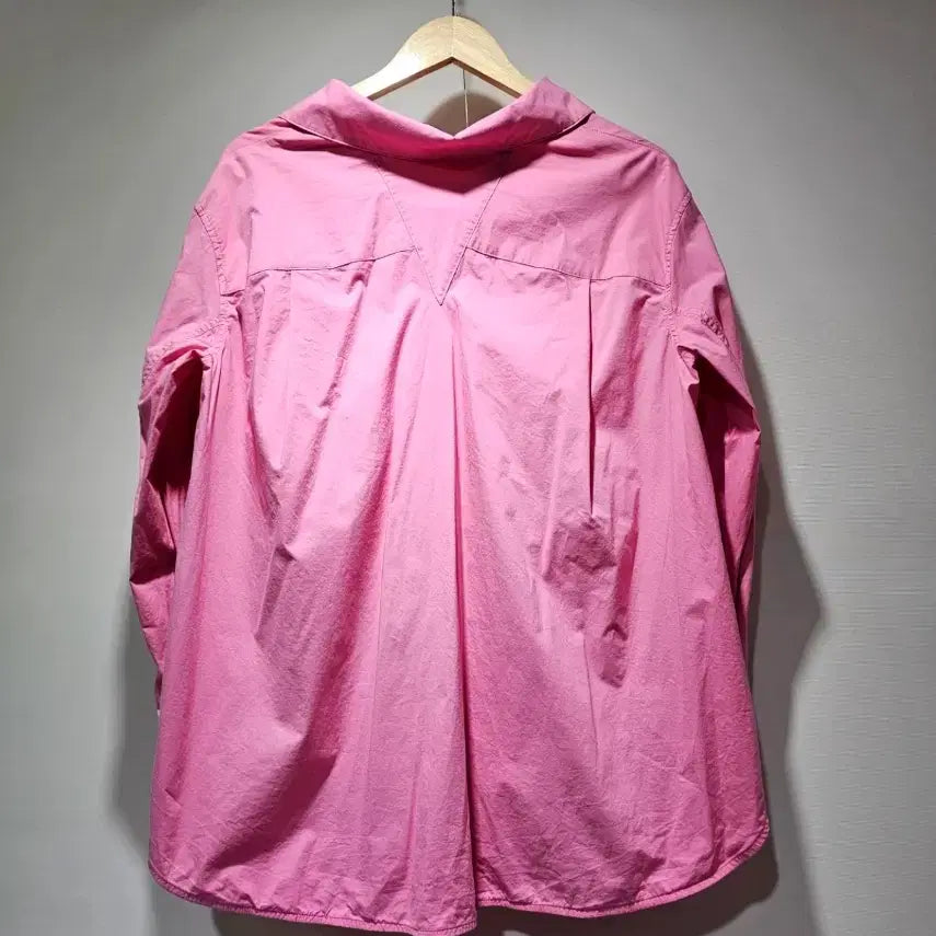 [SOLD OUT] 한섬 시스템 트윈 레이어드 핑크 셔츠 ~66 오버핏